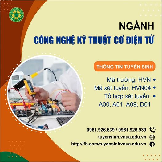 Ngành Công nghệ kỹ thuật cơ điện tử