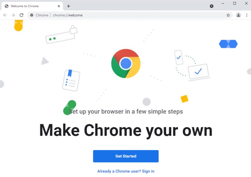 Giao diện Google Chrome