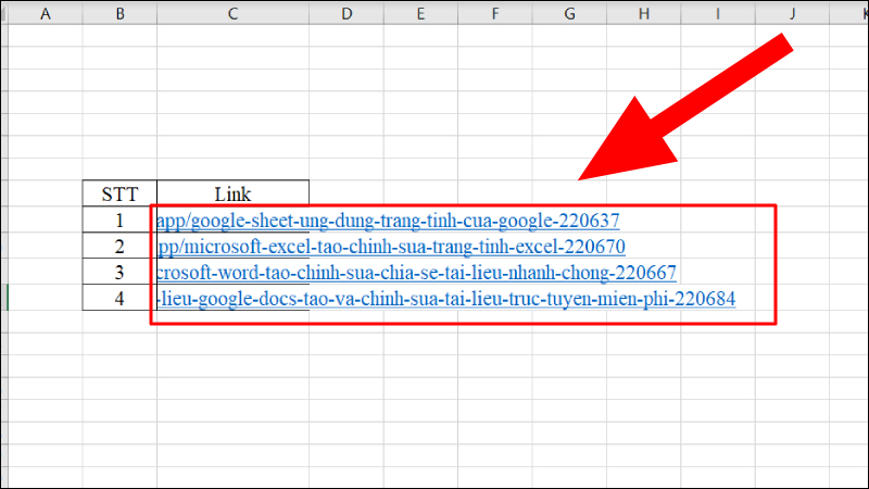 Cách lấy đường link, xem link liên kết trong Excel có ví dụ đơn giản