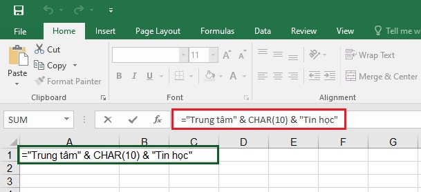 Cách xuống dòng trong Excel và Google Spreadsheets