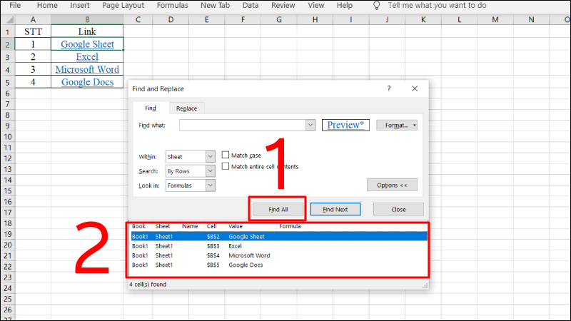 Cách lấy đường link, xem link liên kết trong Excel có ví dụ đơn giản